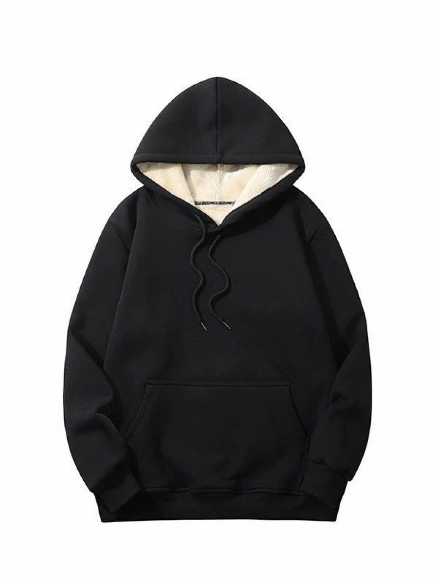 Outerwear | * Men'S Basic Fleece Lined Pullover Hoodie