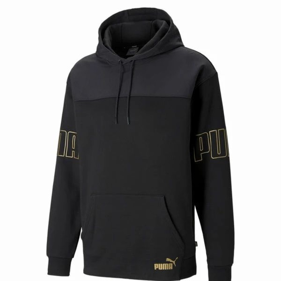 Mens Tops | * Men'S Puma Black Winterized Hoodie S