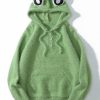 Outerwear | * Cute Fleece Frog Hoodie