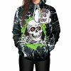 Outerwear | * Halloween 3D Spoof Skull Print Hoodie