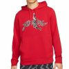 Mens Tops | * Men'S Jordan Gym Red Air Fleece Gfx Hoodie S