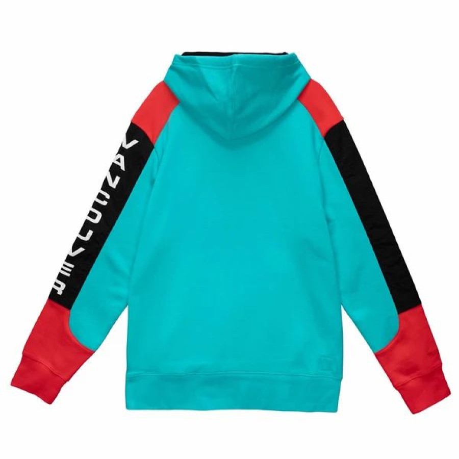 Mens Tops | * Mitchell & Ness Teal Nba Vancouver Grizzlies Fusion Fleece Hoodie Xs