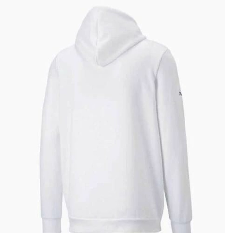 Mens Tops | * Men'S Puma White Bmw Mms Ess Fleece Hoodie S