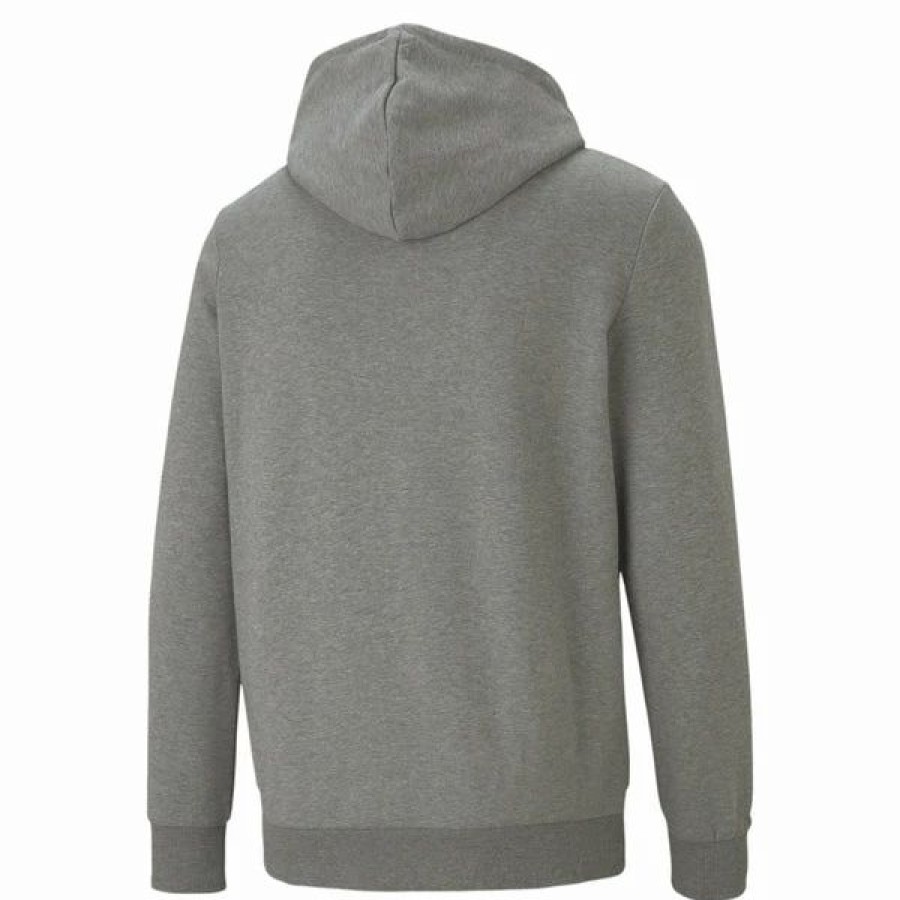 Mens Tops | * Men'S Puma Medium Gray Heather Classics Logo Hoodie M