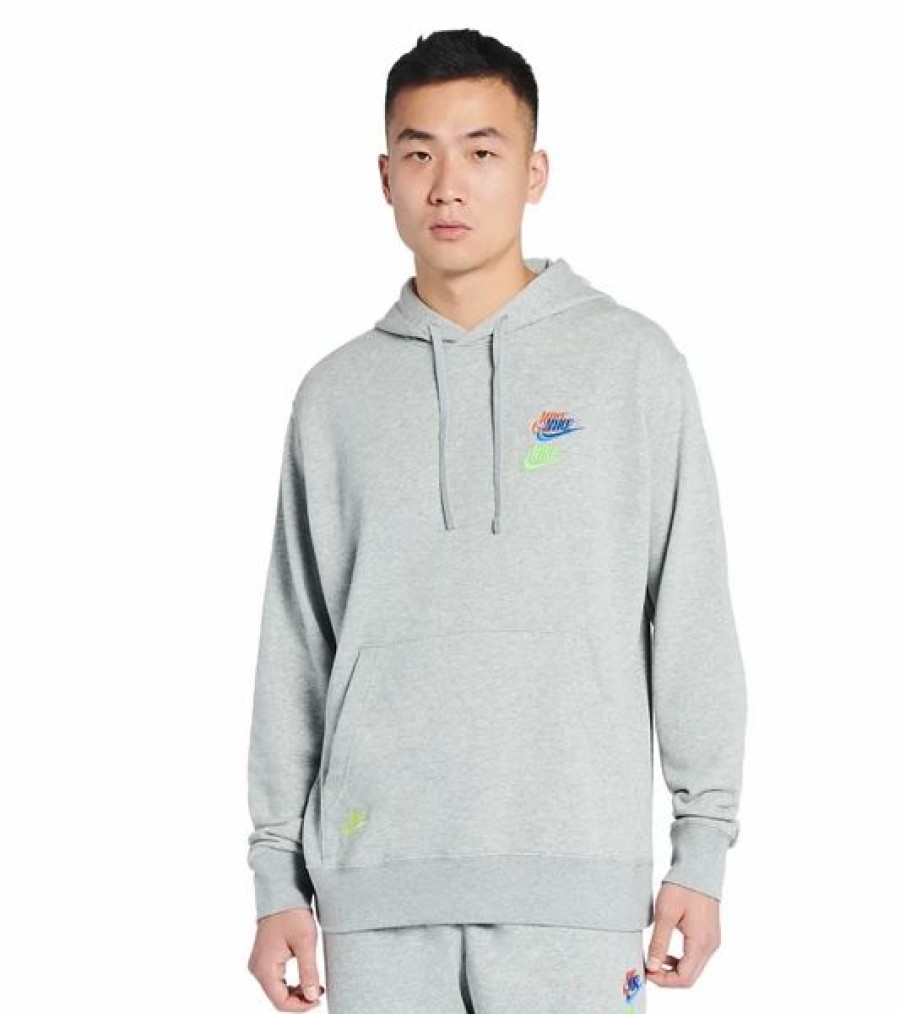 Mens Tops | * Nike Dark Heather Grey/Base Grey Sportswear Essentials+ French Terry Hoodie S