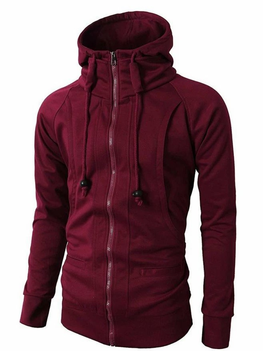 Outerwear | * Men'S Jacquard Fleece Zipper Hoodie