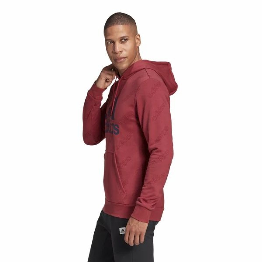 Mens Tops | * Men'S Adidas Legacy Red Favorites Graphic Hoodie S