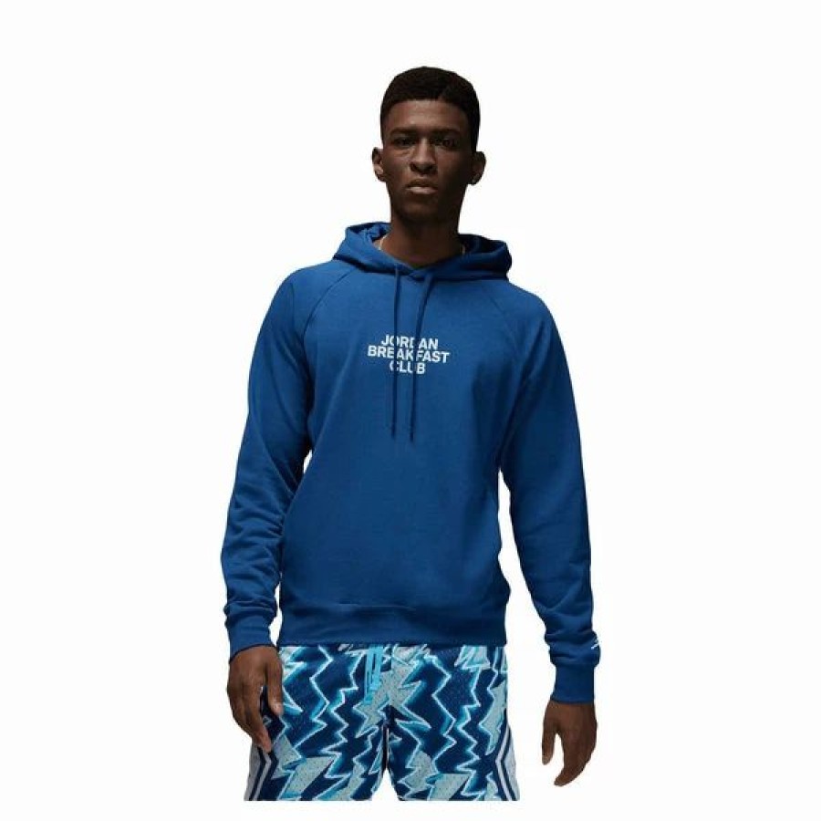 Mens Tops | * Men'S Jordan Navy Dri-Fit Sport Bc Graphic Fleece Pullover Hoodie (Dq7330 493) M