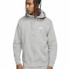 Mens Tops | * Nike Sportswear Dk Grey/Matte Sil/Wht Club Fleece Full-Zip Hoodie (Bv2645 063) S