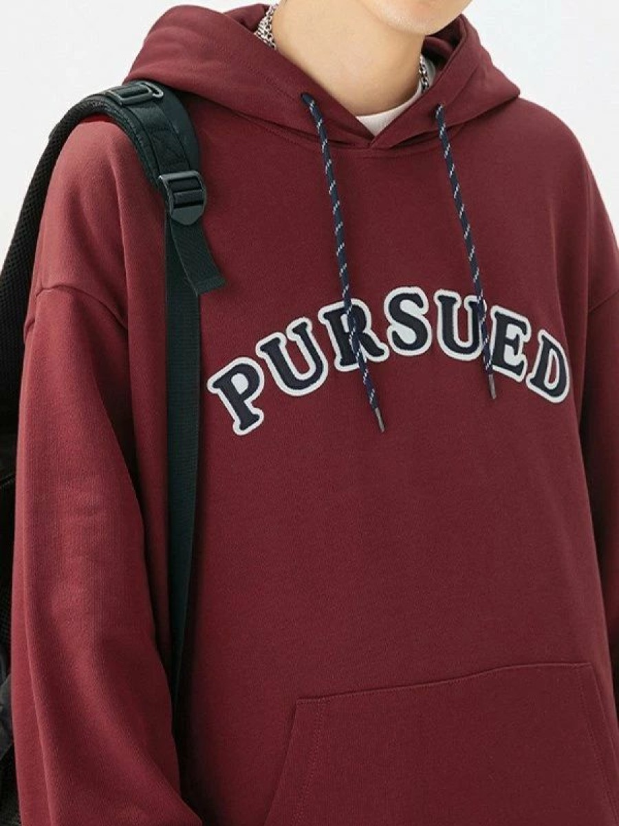 Outerwear | * Men'S Embroidered Logo Pullover Hoodie