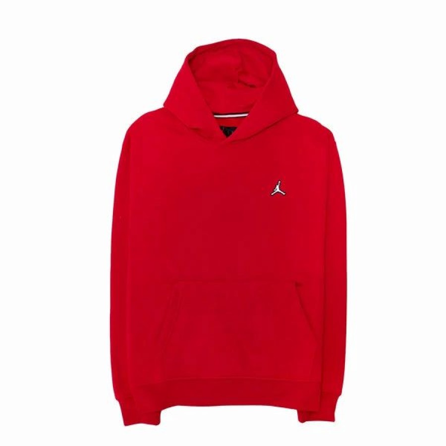 Mens Tops | * Men'S Jordan Gym Red Essential Fleece Pullover Hoodie (Dq7466 687) S