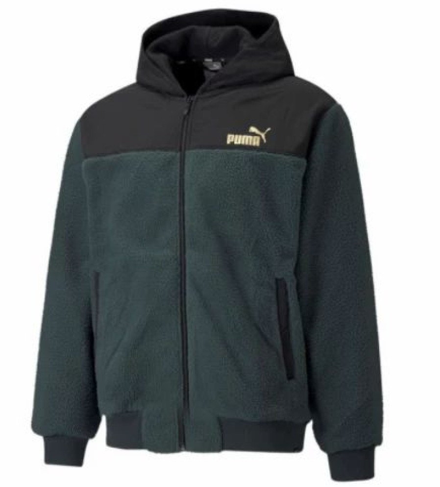 Mens Tops | * Men'S Puma Green Gables Winterized Fz Hoodie (848186 80) Xs