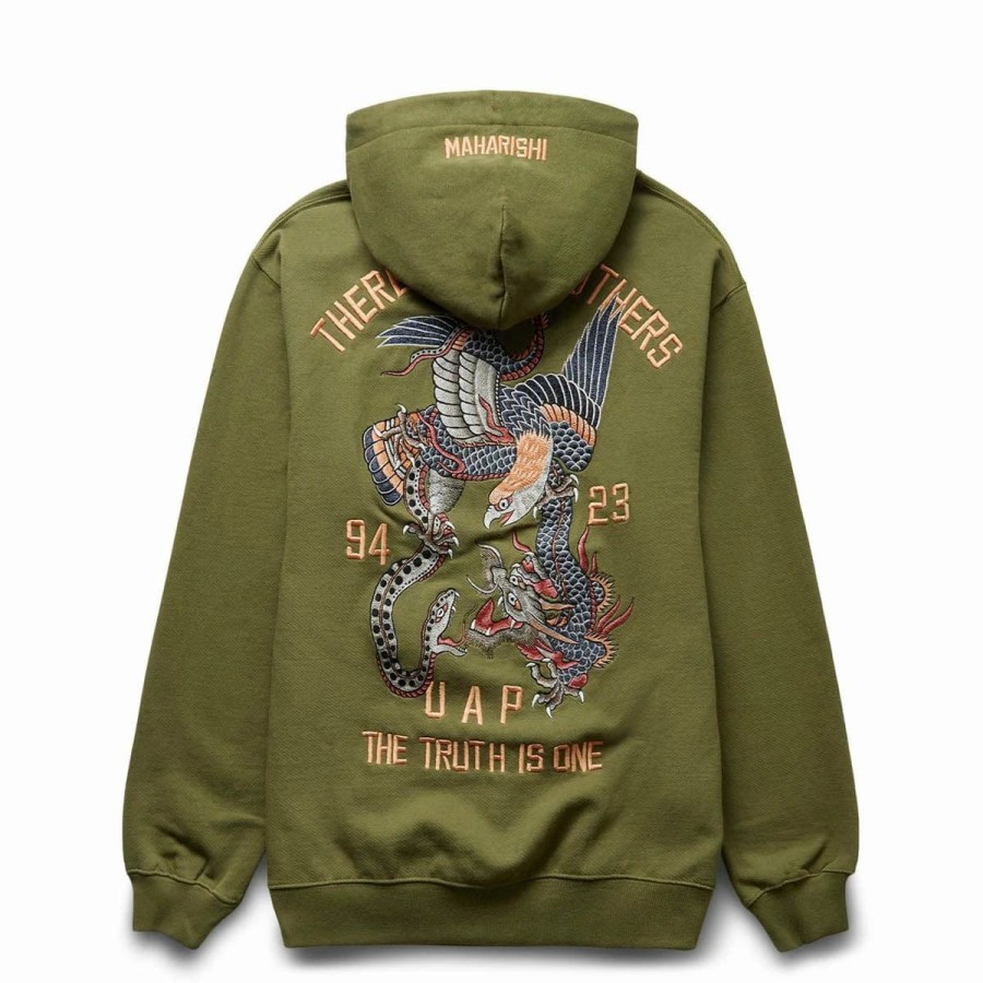 Hoodies & Sweatshirts | * U.A.P. Embroidered Hoodie Olive