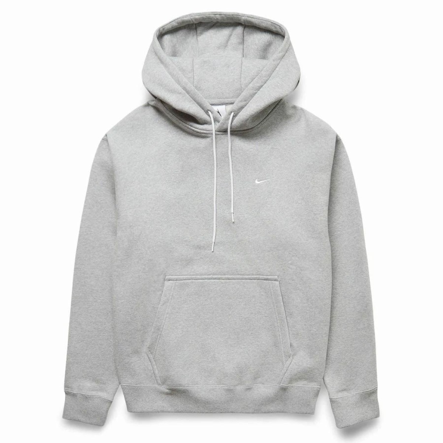 Hoodies & Sweatshirts | * Nike Solo Swoosh Hoodie Dk Great Heather/White [063]