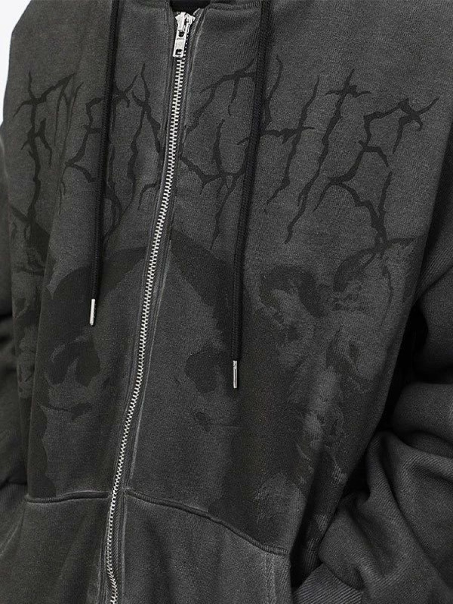 Outerwear | * Men'S Cherub Print Zipper Hoodie