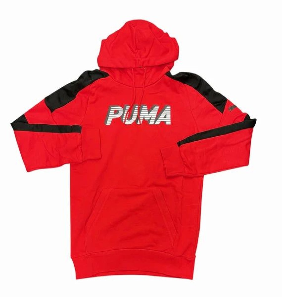 Mens Tops | * Men'S Puma High Risk Red Modern Sports Hoodie Xs