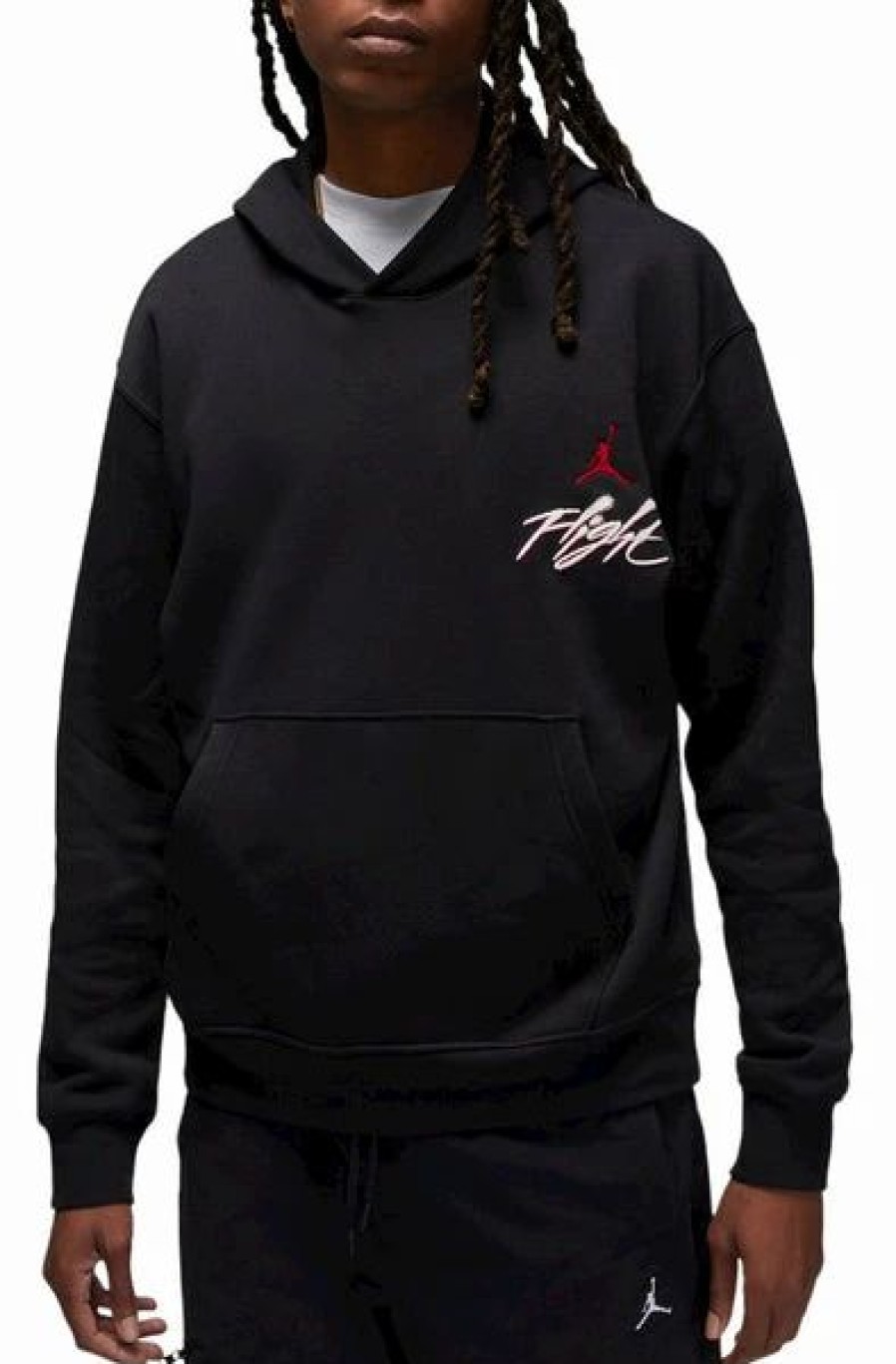 Mens Tops | * Men'S Jordan Black Graphic Fleece Pullover Hoodie (Dq7505 011) S