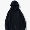 Outerwear | * Men'S Solid Color Zip Up Hoodie