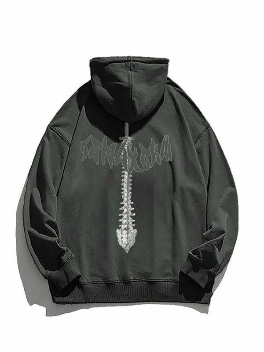 Outerwear | * Men'S Punk Pullover Graphic Hoodie