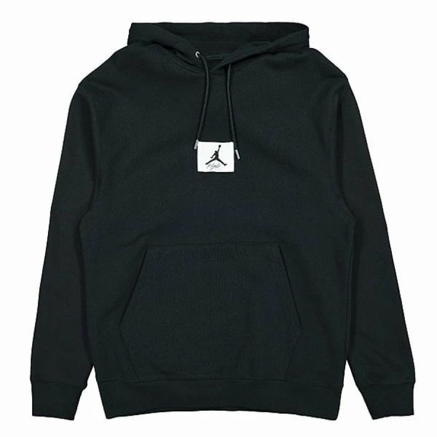 Mens Tops | * Men'S Jordan Black Statement Fleece Pullover Hoodie (Da9816 010) S