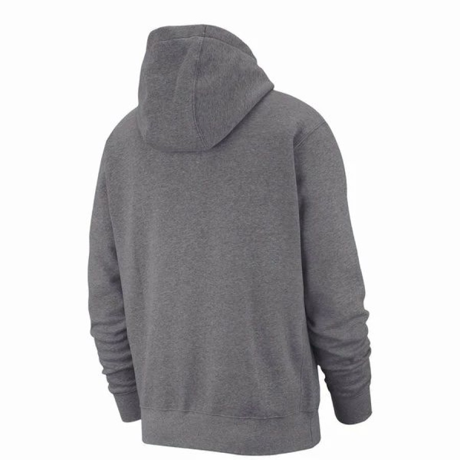 Mens Tops | * Men'S Nike Dark Grey Sportswear Club Fleece Zip Hoodie (Bv2645 071) Xs