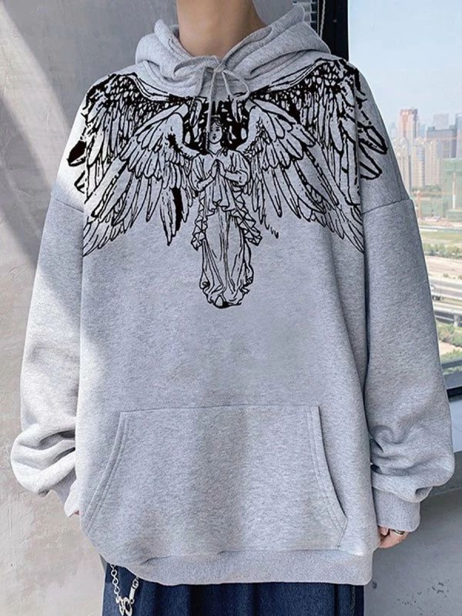 Outerwear | * Angel Wing Graphic Hoodie