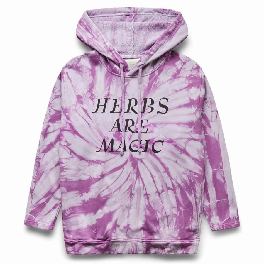 Hoodies & Sweatshirts | * Herbs Are Magic Hoodie Botanical Tie Dye Purple