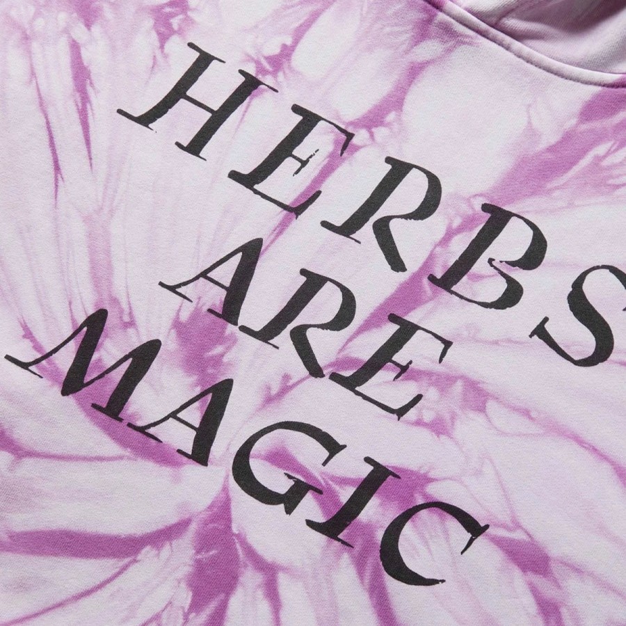 Hoodies & Sweatshirts | * Herbs Are Magic Hoodie Botanical Tie Dye Purple