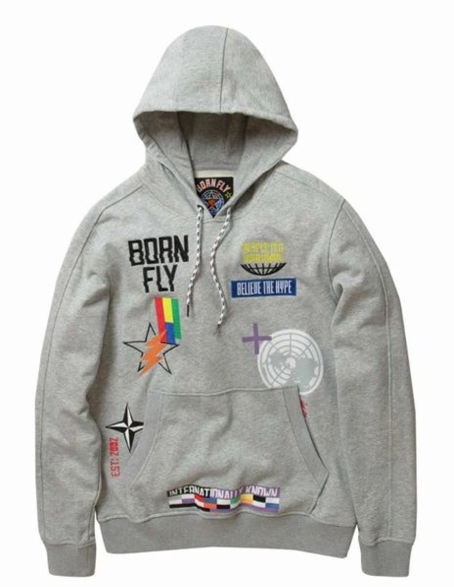 Mens Tops | * Men'S Born Fly Heather Autobahn Hoodie S