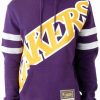 Mens Tops | * Men'S Mitchell & Ness Purple/Gold Nba Los Angeles Lakers Substantial Fleece Hoodie Xs