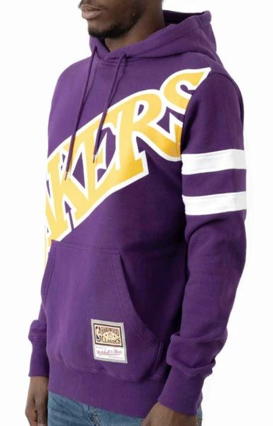 Mens Tops | * Men'S Mitchell & Ness Purple/Gold Nba Los Angeles Lakers Substantial Fleece Hoodie Xs