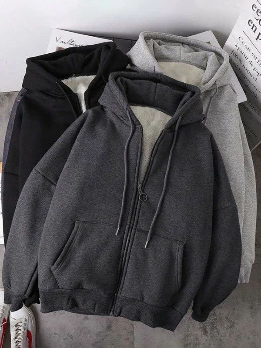 Outerwear | * Fleece Lined Thermal Zip Up Hoodie