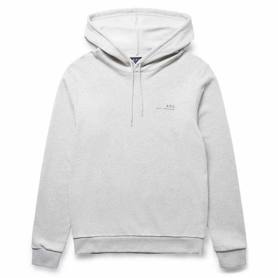 Hoodies & Sweatshirts | * A.P.C. Item Hoodie Heathered Ecru